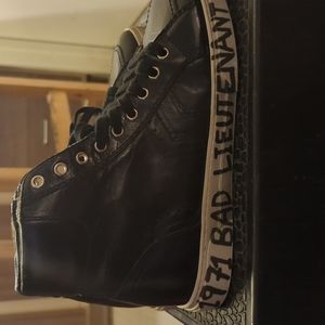 Saint Laurent leather bad lieutenant sneakers